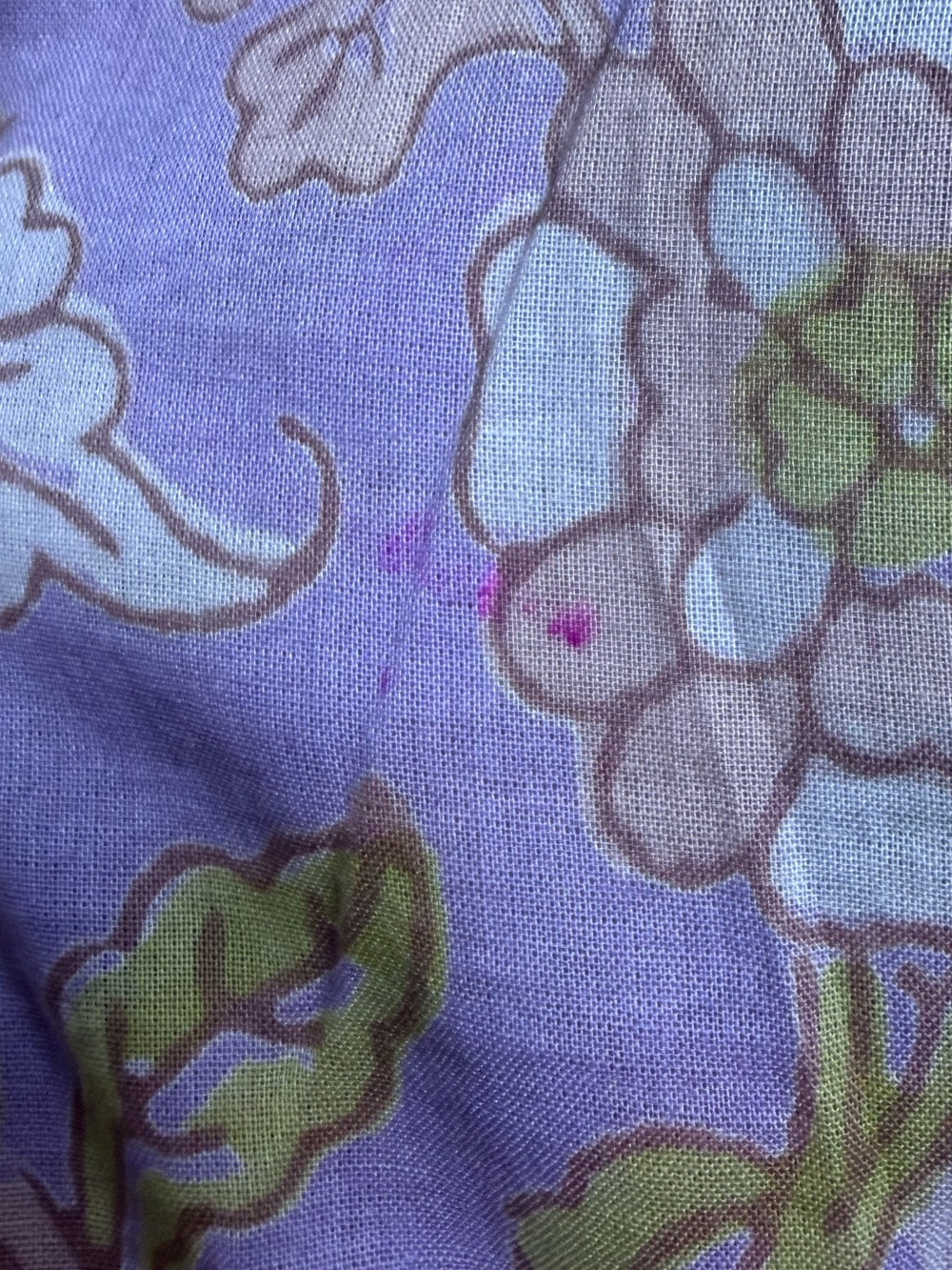 Lavender & Pink Floral Long Sleeve Silk Blend Tiered Maxi Dress *flaws* - Picture 10 of 11
